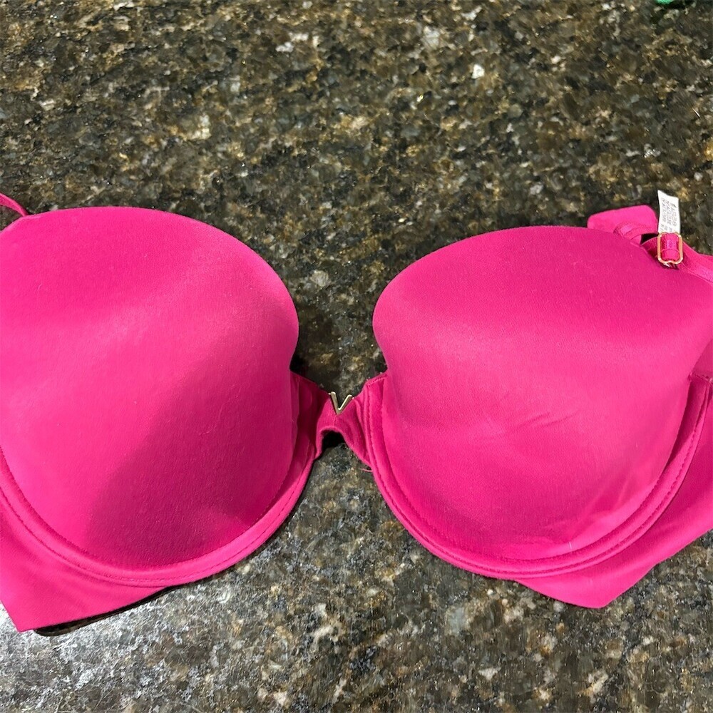 Victoria's Secret PINK T-Shirt Bra Womens 36D Pink Padded Underwire